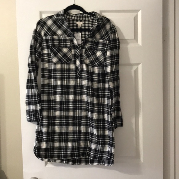 J. Crew Tops - J.crew flannel dress shirt J. Crew Tops - J.crew flannel dress shirt